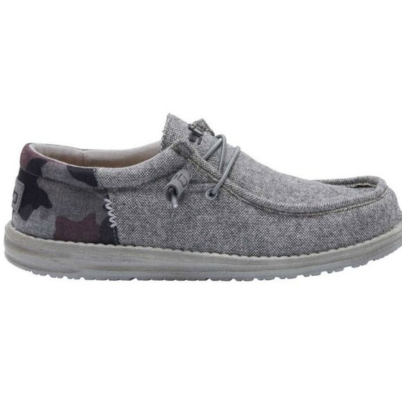 Hey Dude Wally Funk Wool Grey Camo 